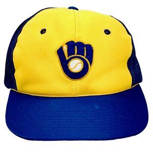 Milwaukee Brewers Cap Vintage Snapback Mesh Trucker Sports Specialties MLB